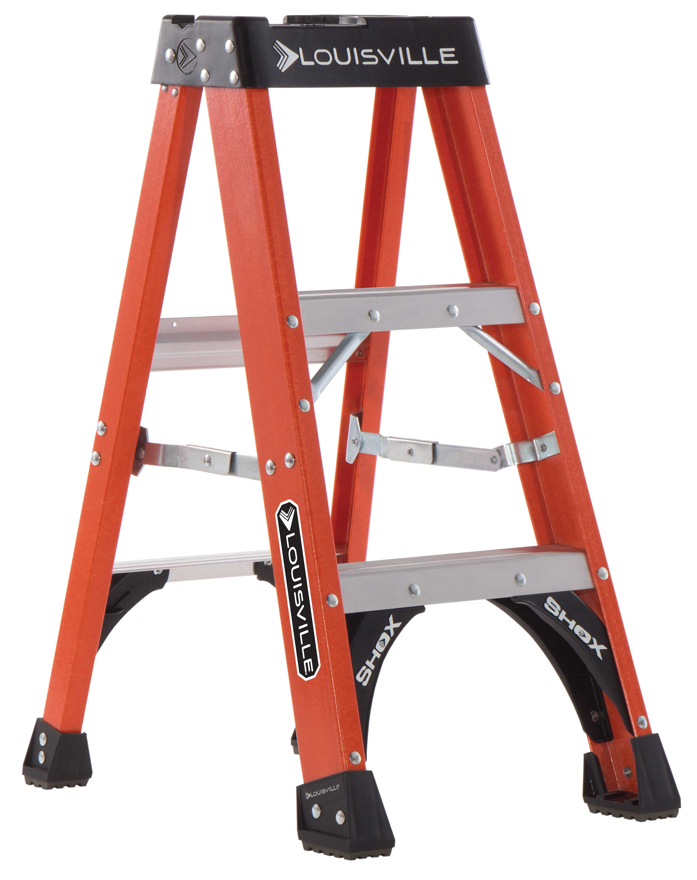 Product image for L-VIL FS1403HD 3FT FG STEPLADDER TYPE IAA 375LB FIBERGLASS STEPLADDER 375lbs