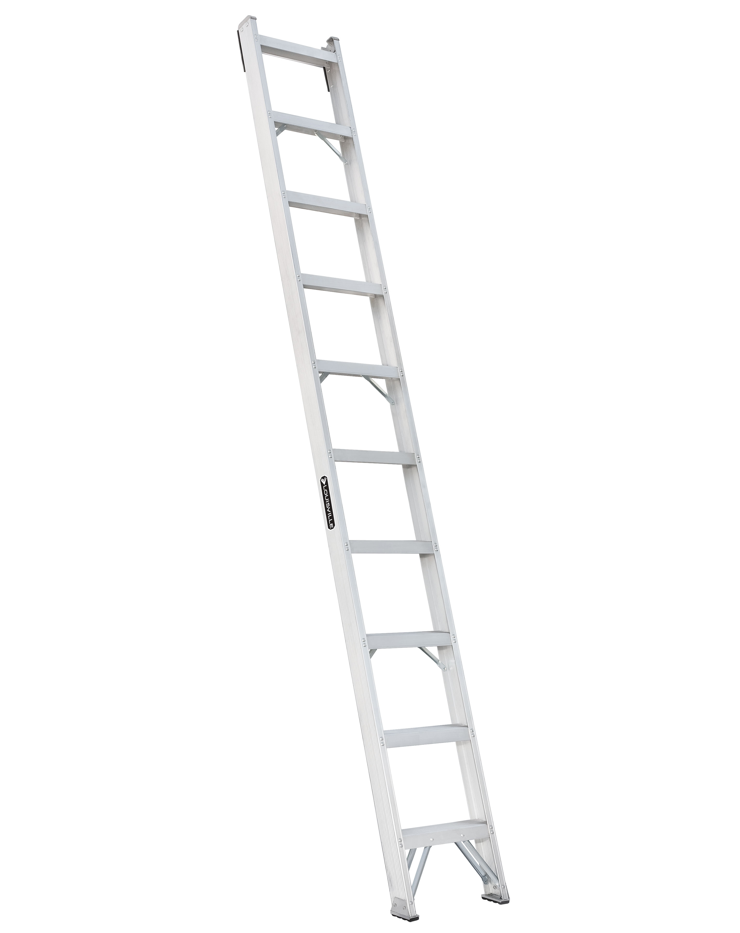 Product image for Louisville Ladder AH1010 10 Foot 300 lb Duty Rating Aluminum Shelf Ladder