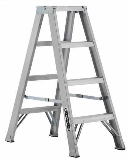 Product image for L-VIL AM1004 4FT AL TWIN STEPLADDER TYPE IA 300LB ALUMINUM TWIN STEPLADDER Type IA 300lbs