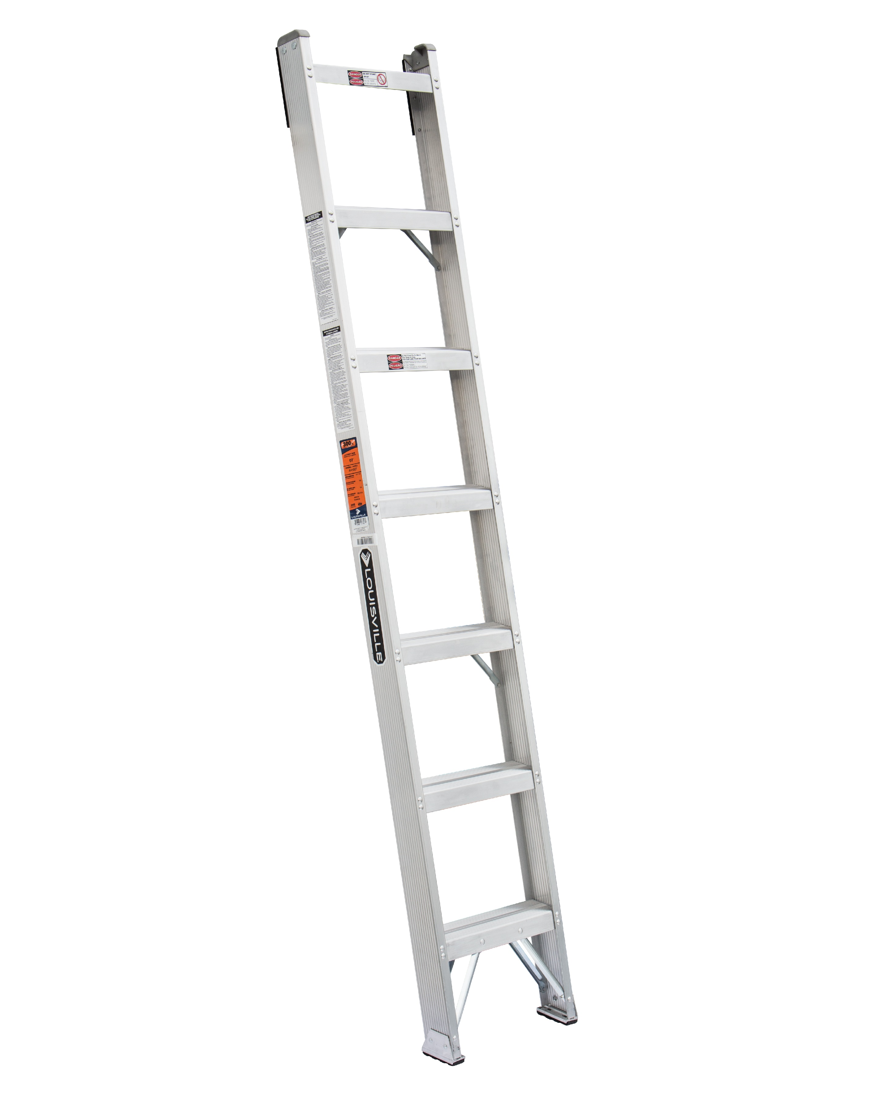 LVIL AH1007 7FT AL SHELF LADDER TYPE IA 300LB ALUMINUM SHELF LADDER
