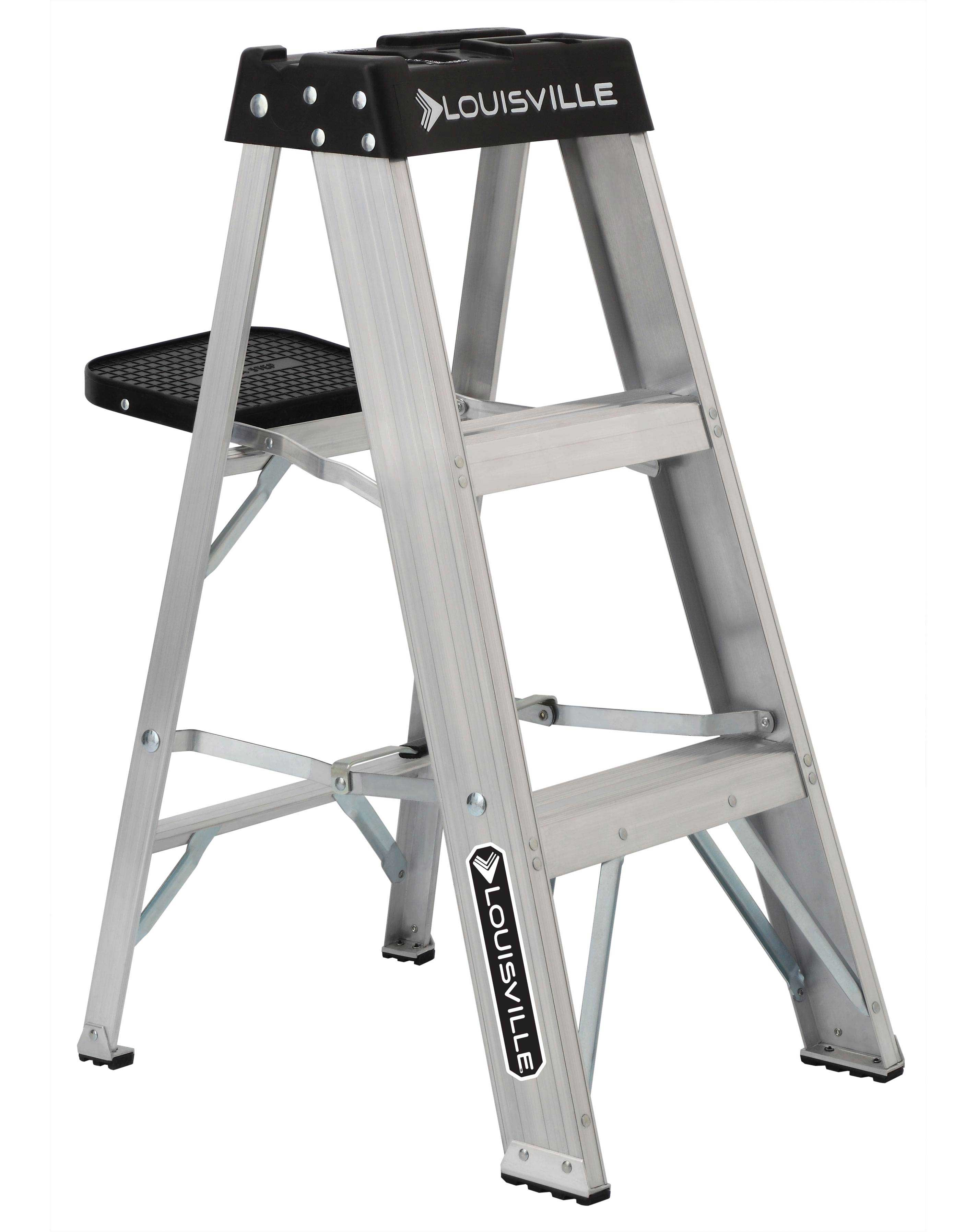 Louisville Ladder AS3003 3 Foot 300 lb Duty Rating Aluminum Stepladder Louisville Ladder AS3003 3 Foot 300 lb Duty Rating Aluminum Stepladder