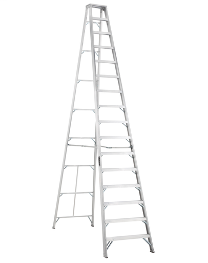 Product image for Louisville Ladder AS1016 16 Foot 300 lb Duty Rating Aluminum Stepladder