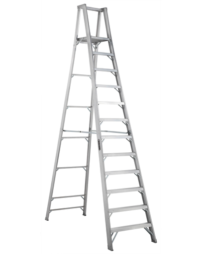 Product image for L-VIL AP1012 12FT AL PLATFORM STEPLADDER TYPE IA 300LB ALUMINUM PLATFORM LADDER Type IA 300lbs