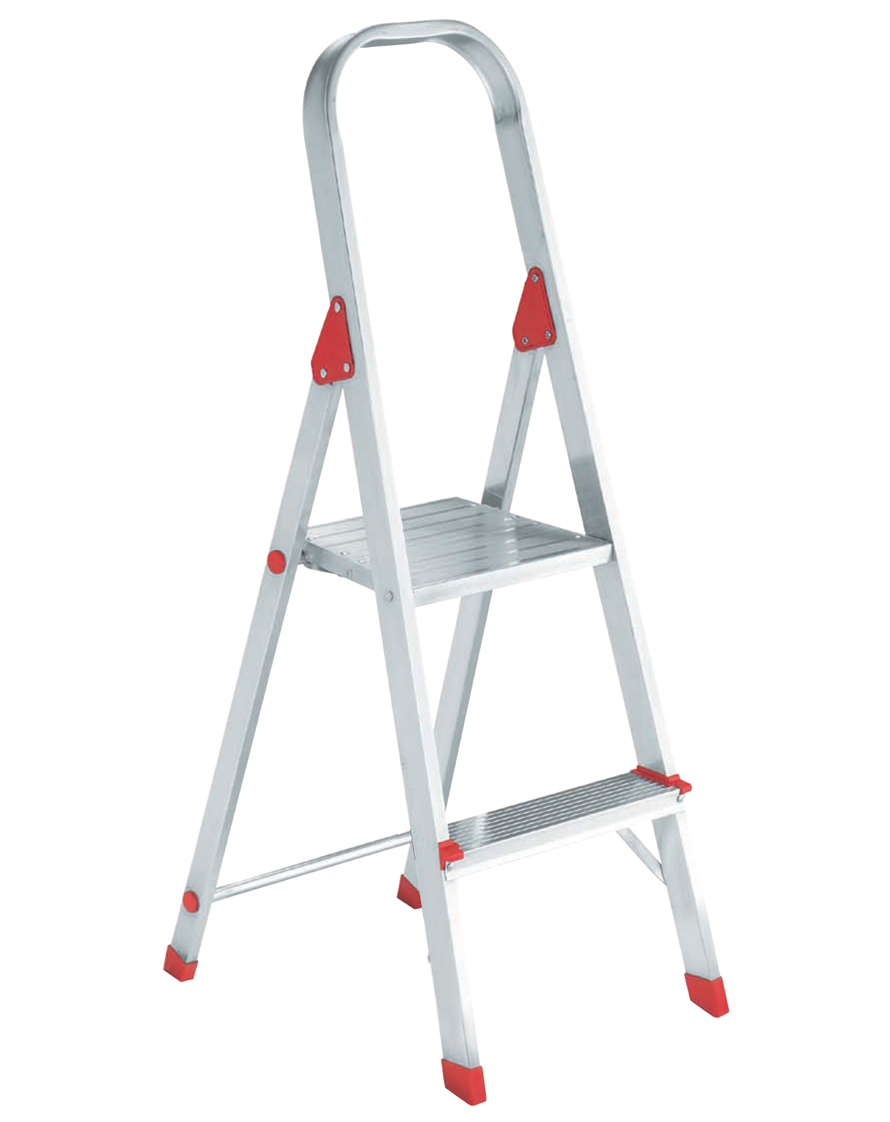Product image for 2 ft Louisville L-2346-02 Aluminum Step Stool, Type III, 200 lb Load Capacity