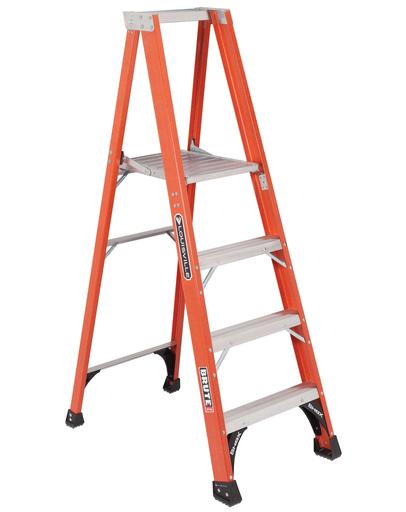 Product image for L-VIL FP1404HD 4FT FG PLATFORM STEPLADDER TYPE IAA 375LB FIBERGLASS PLATFORM LADDER IAA 375lbs
