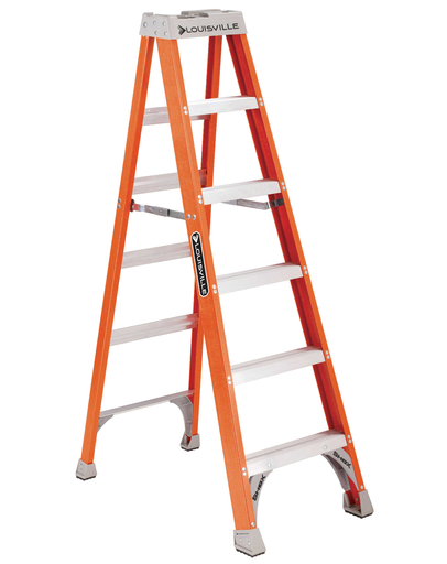 LOUISVILLE FS1506 6FOOT TYPE 1A 300LB RATED FIBERGLASS STEP LADDER CONTRACTOR GRADE LOUISVILLE FS1506 6FOOT TYPE 1A 300LB RATED FIBERGLASS STEP LADDER CONTRACTOR GRADE