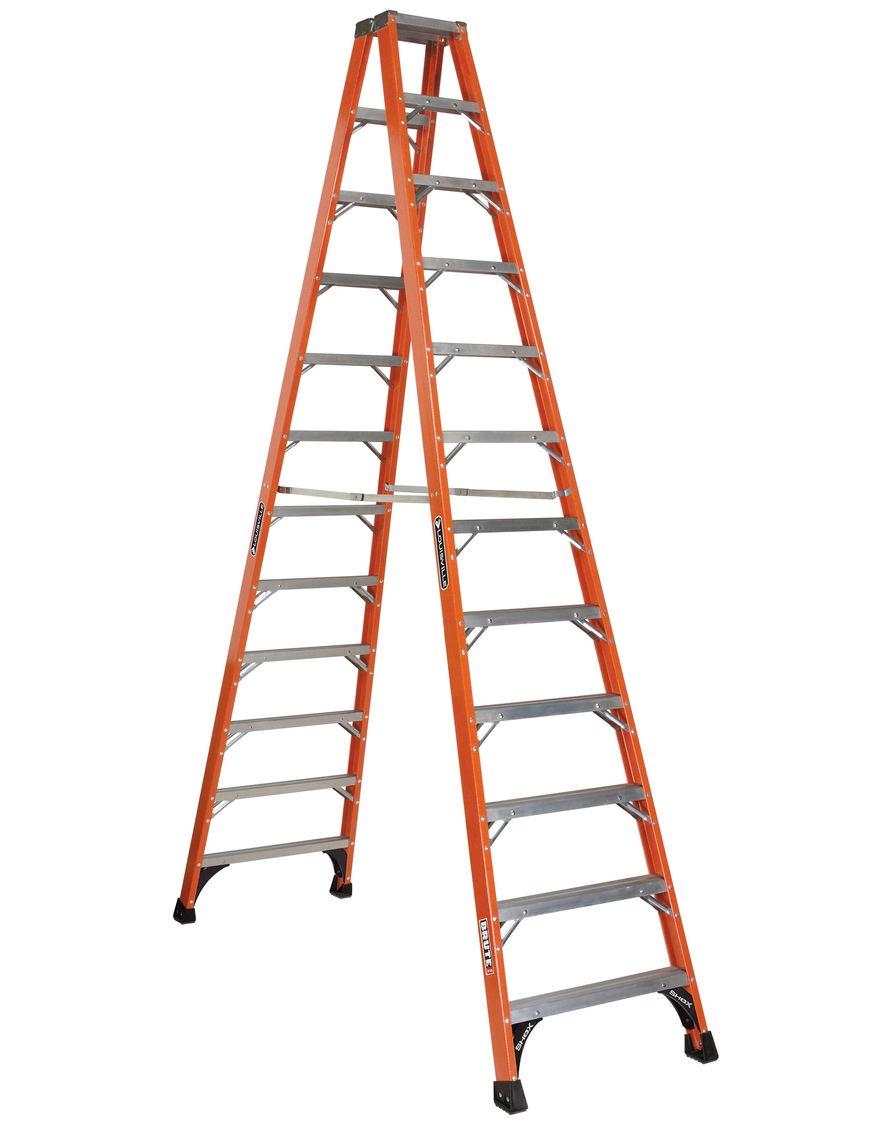 12 ft Fiberglass Twin Front Step Ladders