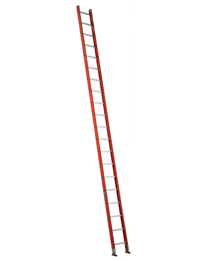 Product image for L-VIL FE3120 20FT FG STRAIGHT LADDER TYPE IA 300LB FIBERGLASS EXTENSION LADDER Type IA 300lbs