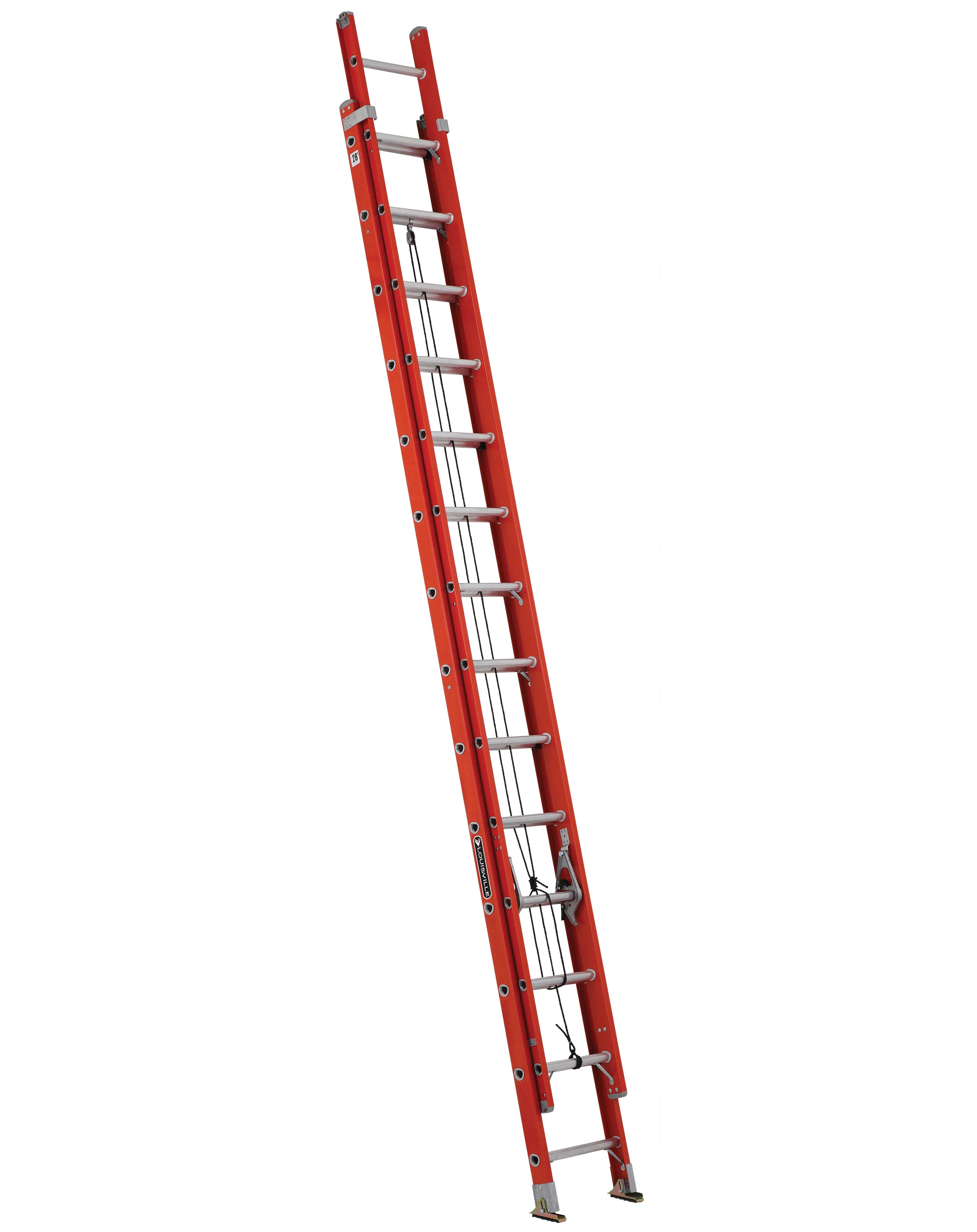 28 ft Fiberglass Multi-section Extension Ladders