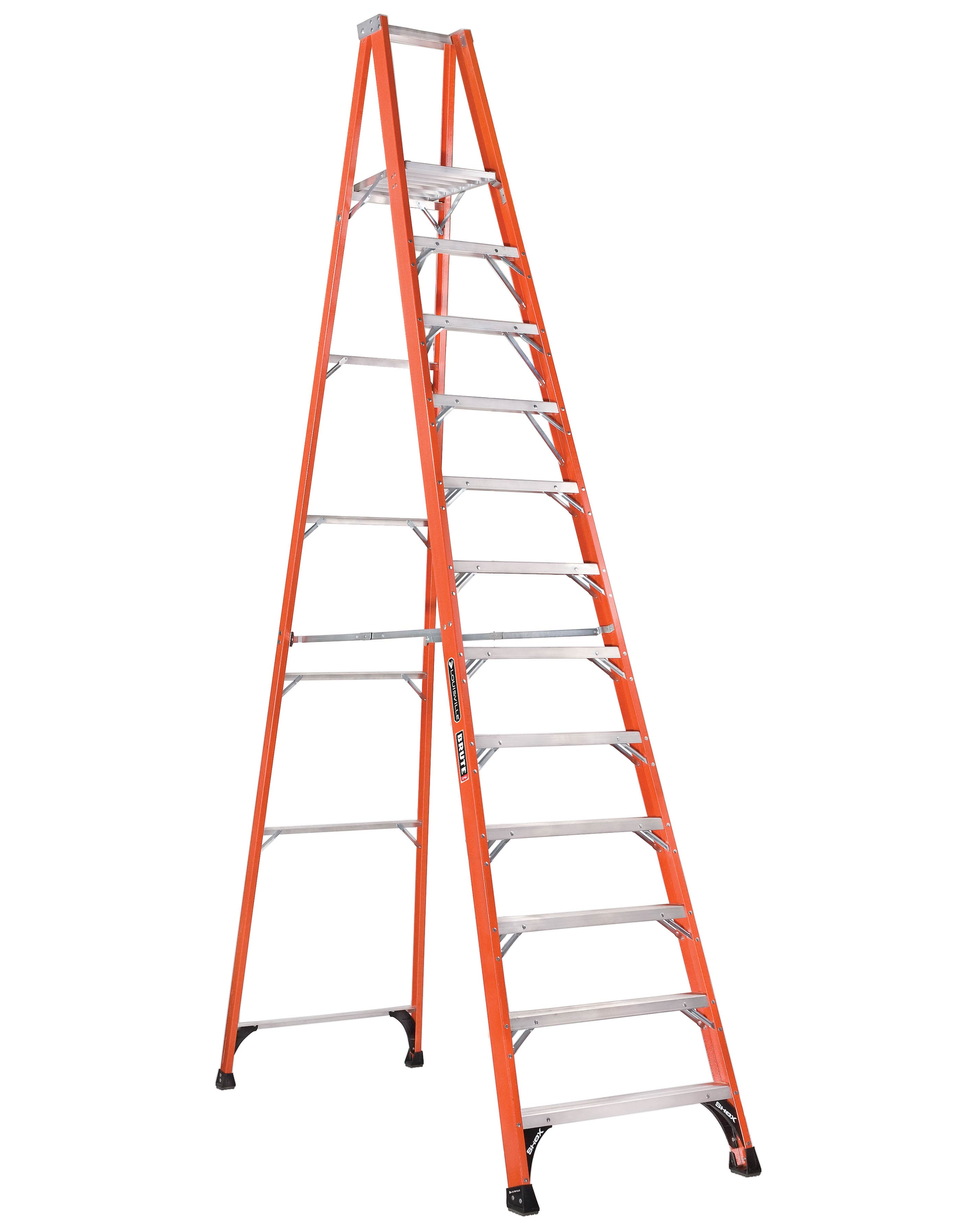 L-VIL FP1412HD 12FT FBGL STP LADDER L-VIL FP1412HD 12FT FBGL STP LADDER