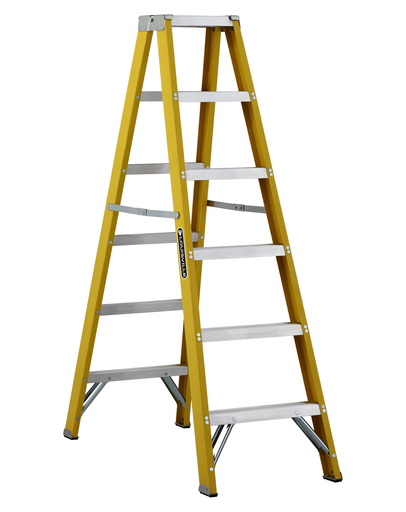 Product image for Louisville Ladder FM2006 6 Foot 250 lb Duty Rating Fiberglass Twin Front Ladder
