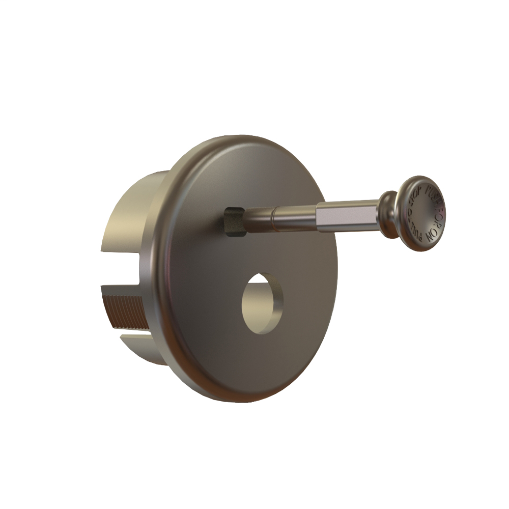 Pull Stop Box™ Trim Kits, White-Paintable (Deep) TRIM KIT-INCLUDES KNOB AND ESCUTCHEON