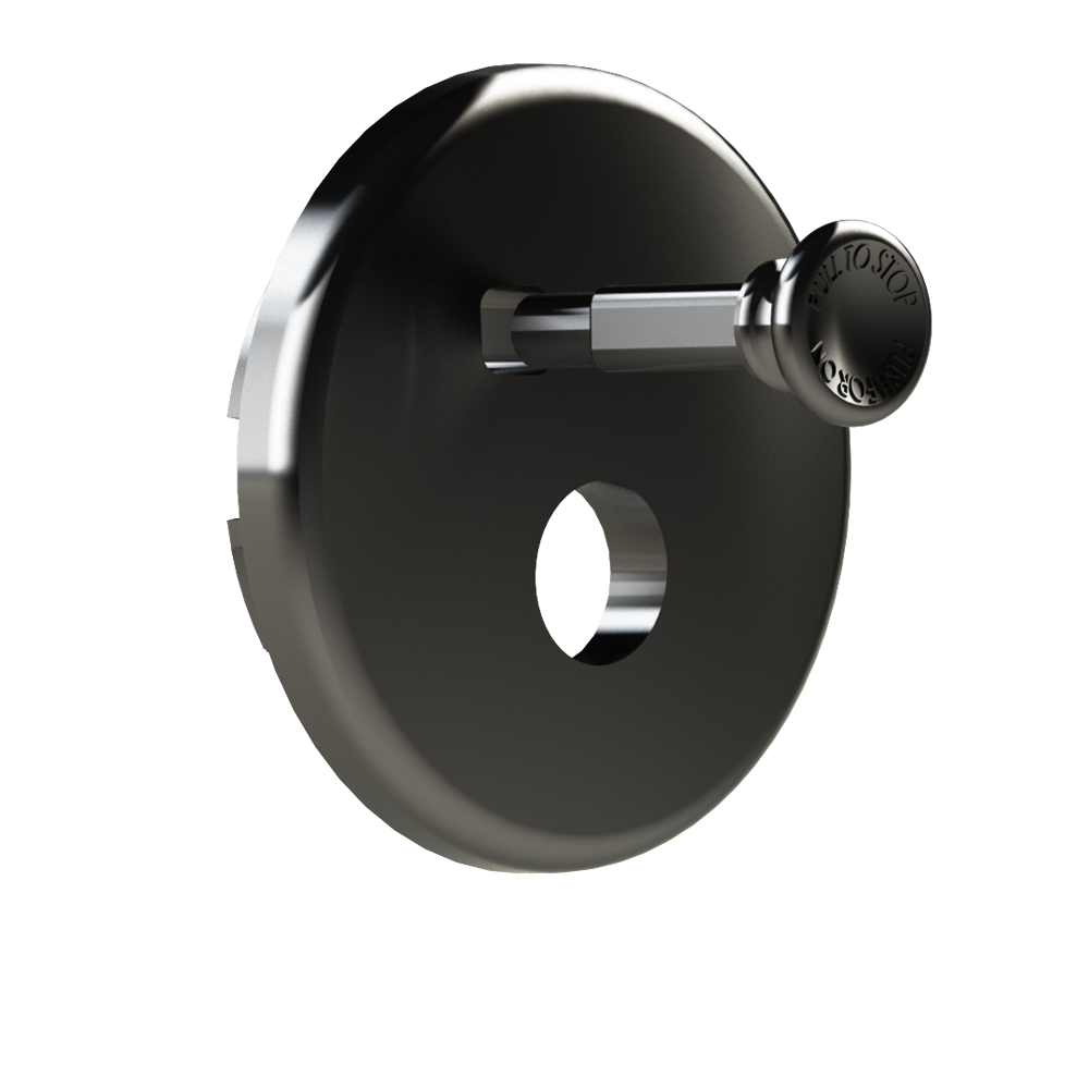 Pull Stop Box™ Trim Kits, White-Paintable (Deep) TRIM KIT-INCLUDES KNOB AND ESCUTCHEON