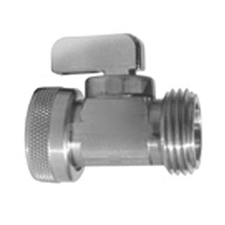 HoseMate Valves, Red Handle, 5/8" Compr. INLET X 3/4" M.G.H.T. OUTLET, UNFINISHED