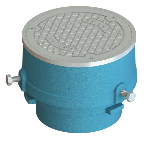 Frank Pattern™ Cleanouts & Floor Access Covers, Iron / Brass, 2" - 3" Pipe Size, Flush Floor