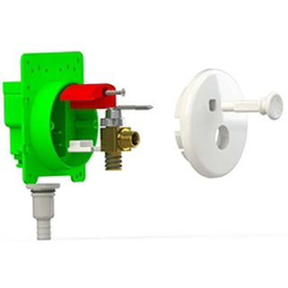 Pull Stop Box™ For Lavs/Toilets, Sinks & Dishwashers, 1/2" Male CPVC, Lead Free, ROUGH-IN KITS-INCLUDES BOX, VALVE AND PROTECTIVE COVER