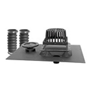 UNI-FLEX™ Roof Drain with Overflow, 3" ABS