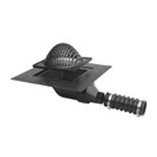 Plastic Roof Drain with Side-Outlet, 3" ABS