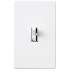 Mayer-DDS-Ariadni C•L single pole/3-way dimmer in clamshell packaging. Max ratings are 250W LED/CFL or 600W incandescent/halogen or 350W Lutron Hi-Lume 'LTE' drivers (max 8 drivers).-1