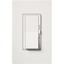 Mayer-DDS-Diva (gloss) C•L single pole/3-way dimmer. Max ratings are 250W LED/CFL or 600W incandescent/halogen or 350W Lutron Hi-Lume 'LTE' drivers (max 8 drivers).-1