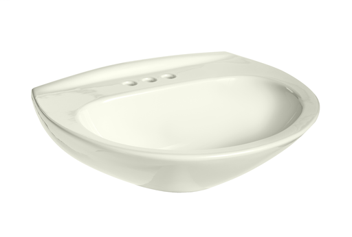292 Alto IV Pedestal Lavatory, 4" Faucet Center, Biscuit