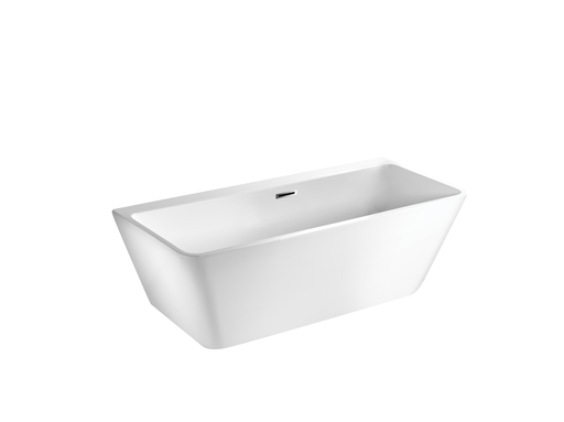 Lana™ Petite Seamless Whitley™ Freestanding Bathtub, Chrome Finish