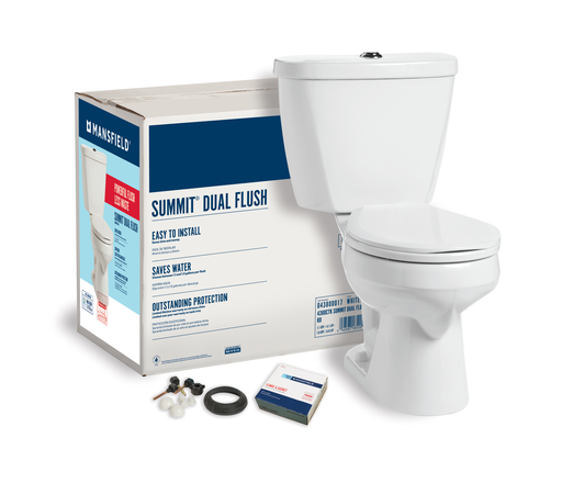 Summit® Dual Flush Round Complete Toilet Kit