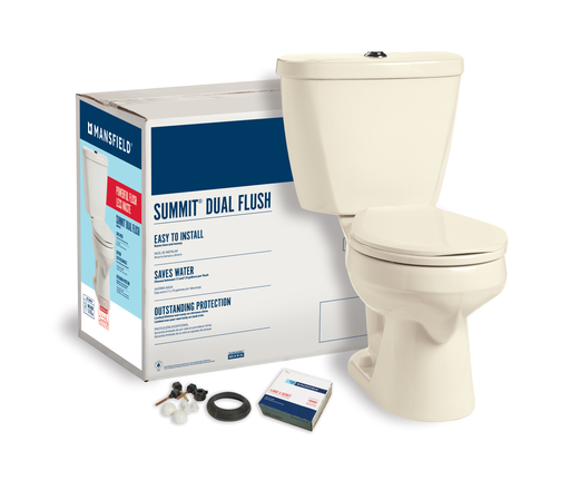 Summit® Dual Flush Round Complete Toilet Kit