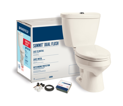 Summit® Dual Flush Elongated Complete Toilet Kit
