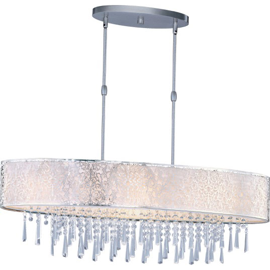 Product image for Rapture 7 Light Pendant - Satin Nickel