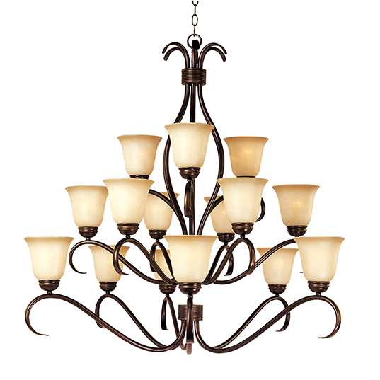 Product image for MAXIM 10129WSOI 100W 15LT CHANDELIER
