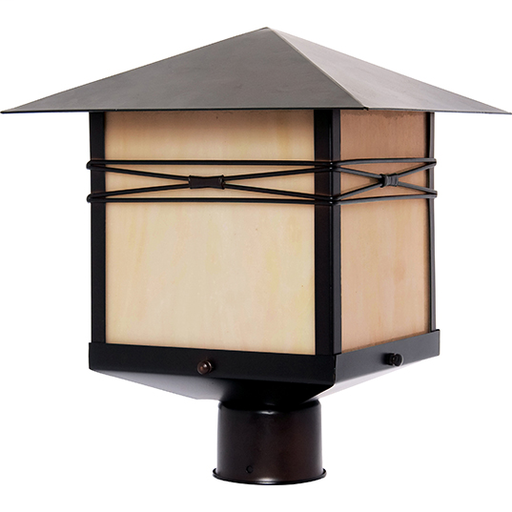 Product image for Inglenook 1 Light Post Lantern - Burnished