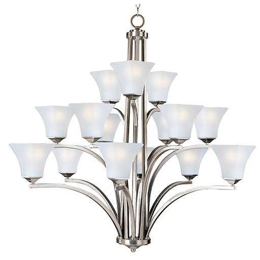 Product image for Aurora 15 Light Chandelier - Satin Nickel