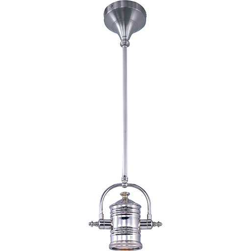 Product image for Hi-Bay 1 Light Pendant - Satin Nickel