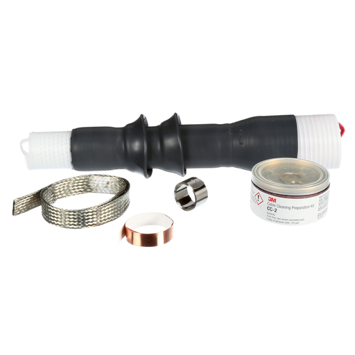 Mayer-DDS-3M™ Cold Shrink QT-III Termination Kit 7622-S-2, Tape, Wire, UniShield®,5-15 kV, Insulation OD 0.64-1.08 in, 2 Skirt, 3/kit-1