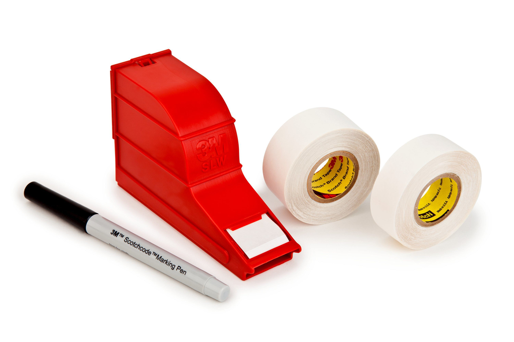 Mayer-DDS-3M™ ScotchCode™ Wire Marker Write-On Dispenser with Tape and Pen SWD,0.75 in x 1.375 in-1