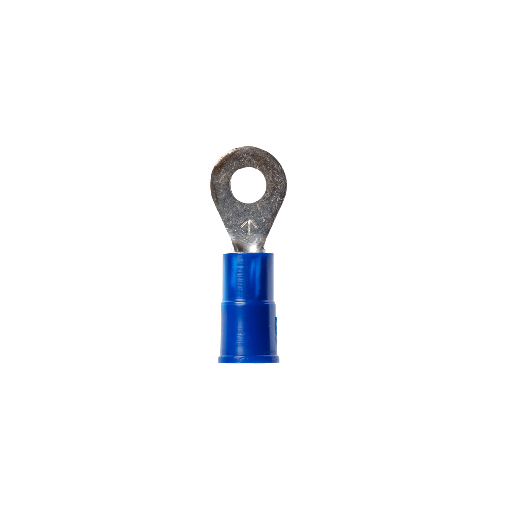 Mayer-DDS-3M™ Highland™ Vinyl Insulated Ring Terminal RV14-8Q, AWG 16-14,standard-style ring tongue fits around the stud, 25/bag-1