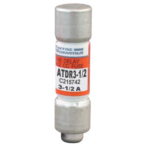 Ferraz Shawmut ATDR3-1/2 3-1/2 Amp 600 Volt Class CC Time Delay Fuse Ferraz Shawmut ATDR3-1/2 3-1/2 Amp 600 Volt Class CC Time Delay Fuse