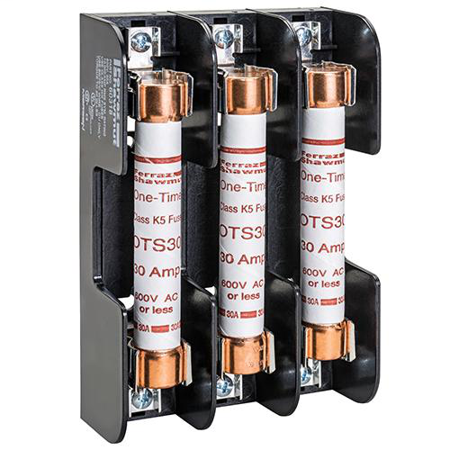 Ferraz Shawmut 60303 3-Pole 30 Amp 600 VAC/VDC Class H/K Fuse Block Ferraz Shawmut 60303 3-Pole 30 Amp 600 VAC/VDC Class H/K Fuse Block