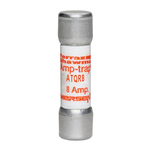Ferraz Shawmut ATQR8 8 Amp 600 Volt Glass Melamine Laminated Class CC Rejection Time Delay Fuse Ferraz Shawmut ATQR8 8 Amp 600 Volt Glass Melamine Laminated Class CC Rejection Time Delay Fuse