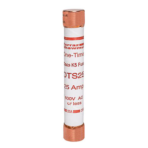 Ferraz Shawmut OTS25 13/16 x 5 Inch 25 Amp 600 Volt Class K5 General Purpose Fuse Ferraz Shawmut OTS25 13/16 x 5 Inch 25 Amp 600 Volt Class K5 General Purpose Fuse