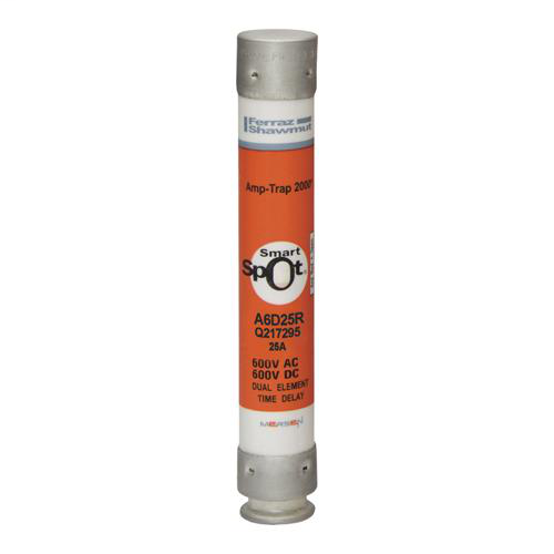 Ferraz Shawmut A6D25R 25 Amp 600 Volt Class RK1 Time Delay Fuse Ferraz Shawmut A6D25R 25 Amp 600 Volt Class RK1 Time Delay Fuse