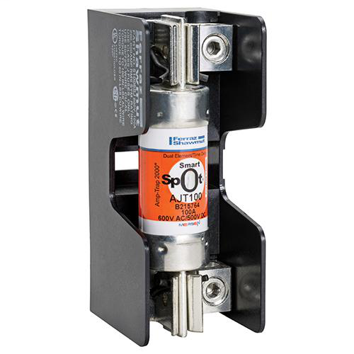 Fuse Bases 600V 100A Class J 1-pole Tin-Plate Aluminum Box Side-Clip