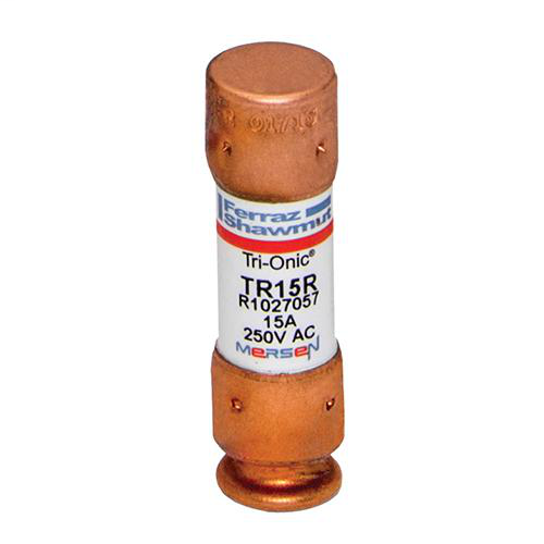 Ferraz Shawmut TR15R 9/16 x 2 Inch 15 Amp 250 Volt Class RK5 Time Delay Fuse Ferraz Shawmut TR15R 9/16 x 2 Inch 15 Amp 250 Volt Class RK5 Time Delay Fuse