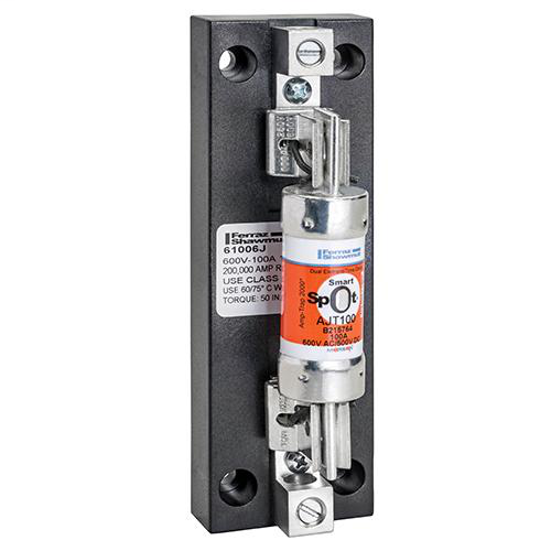 Fuse Bases 600V 100A Class J 1-pole Tin-Plate Aluminum Copper Box