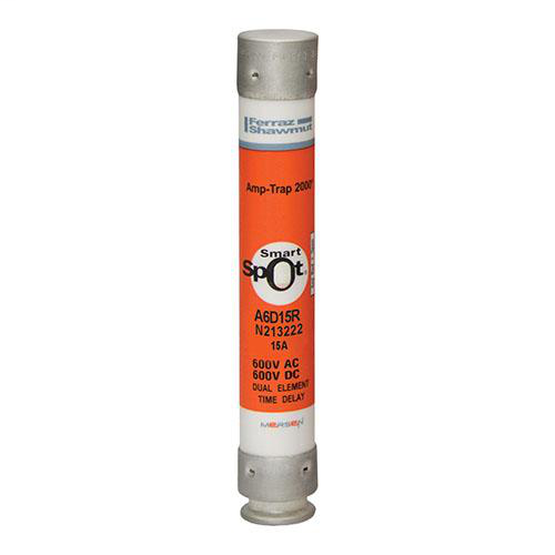 Ferraz Shawmut A6D15R 15 Amp 600 Volt Class RK1 Time Delay Fuse Ferraz Shawmut A6D15R 15 Amp 600 Volt Class RK1 Time Delay Fuse