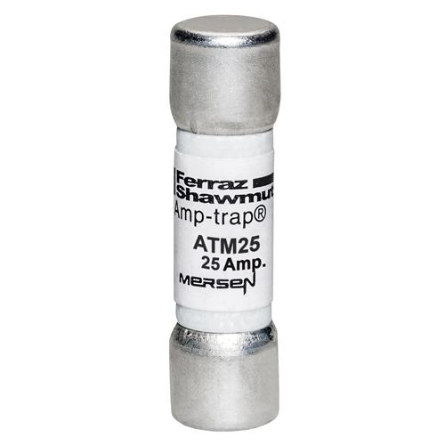 Ferraz Shawmut ATM25 25 Amp 600 Volt Fast Acting Midget Fuse Ferraz Shawmut ATM25 25 Amp 600 Volt Fast Acting Midget Fuse