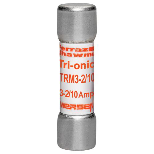 Product image for Mersen TRM3-2/10 Time-Delay TRI-ONIC TRM Midget Fuse -3-2/10amp. Rated 250 volts AC