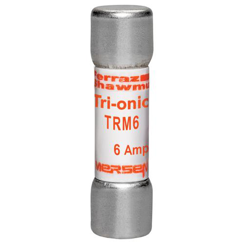 Product image for Mersen TRM6 Time-Delay TRI-ONIC TRM Midget Fuse -6amp. Rated 250 volts AC