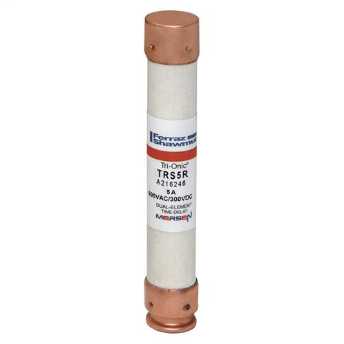 Product image for Mersen TRS5-R Class RK5 / Time-Delay TRI-ONIC TRS-R Current-Limiting Fuse - 5amp. Rated 600 volts AC / DC